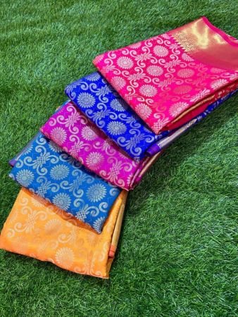 BANARASI SOFTY KATAN CATLON SILK SAREE