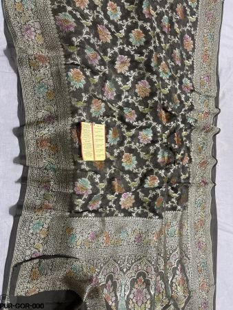 PURE KHADDI GEROGETTE SAREE