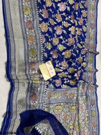 PURE KHADDI GEROGETTE SAREE
