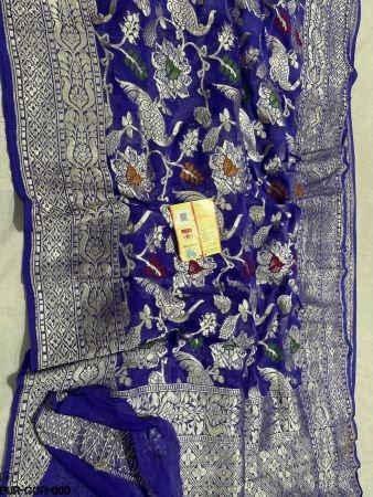PURE KHADDI GEROGETTE SAREE