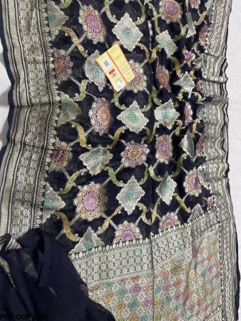 PURE KHADDI GEROGETTE SAREE